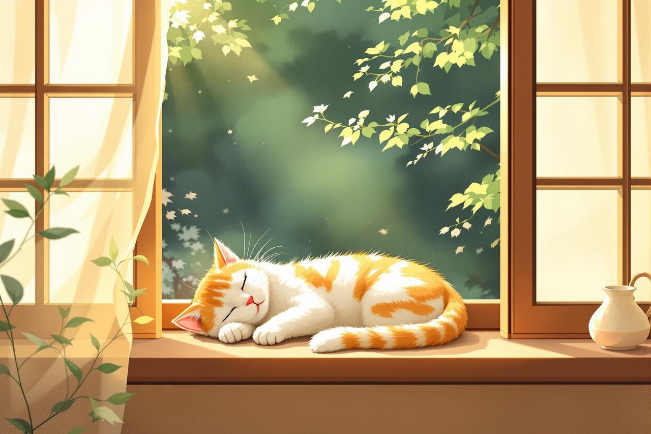 红果短句 - 猫咪的午后 红果短句 - 猫咪的午后,暖心陪伴治愈动漫短剧